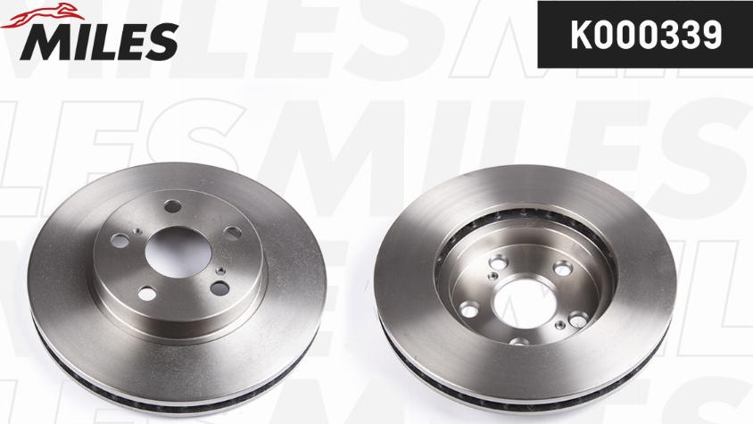 Miles K000339 - Brake Disc autospares.lv