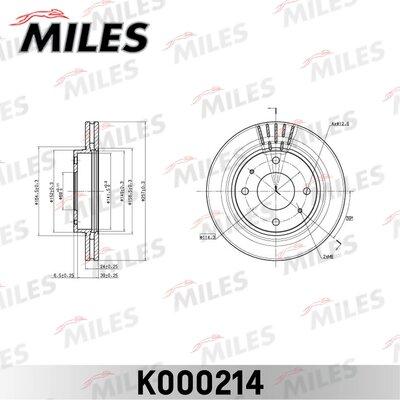 Miles K000214 - Brake Disc autospares.lv