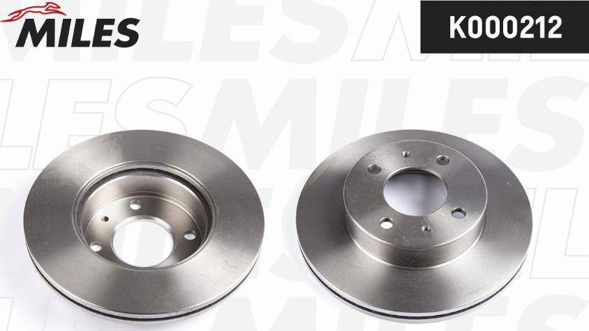 Miles K000212 - Brake Disc autospares.lv