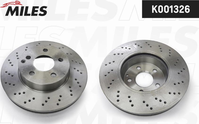 Miles K001326 - Brake Disc autospares.lv