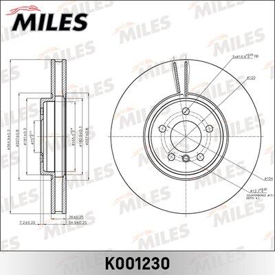 Miles K001230 - Brake Disc autospares.lv
