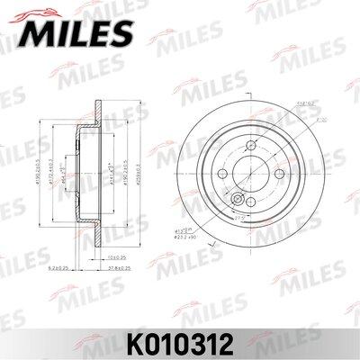 Miles K010312 - Brake Disc autospares.lv