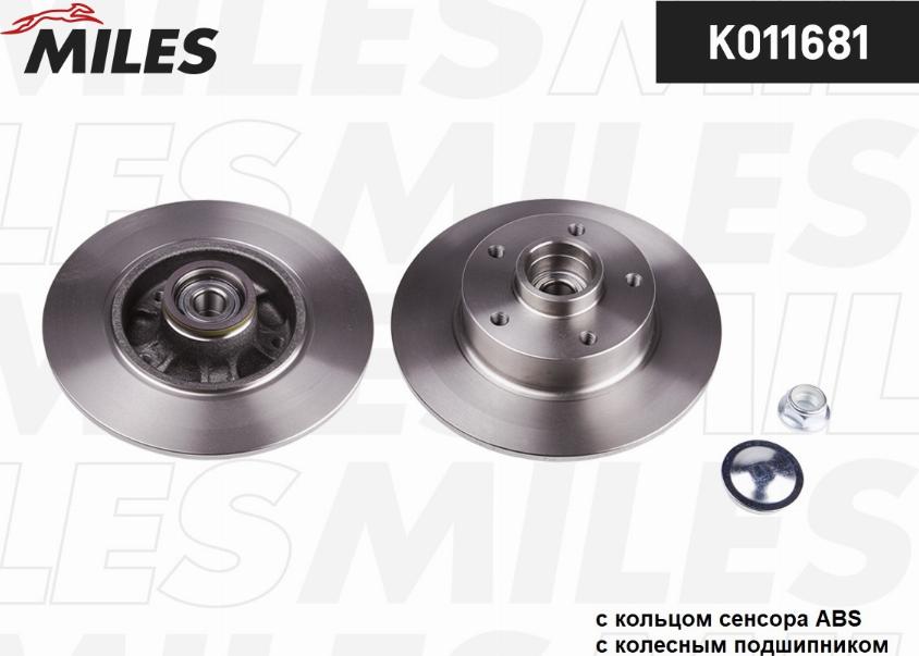 Miles K011681 - Brake Disc autospares.lv