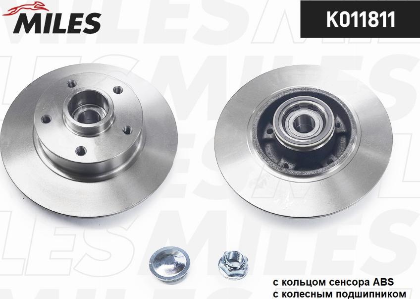 Miles K011811 - Brake Disc autospares.lv