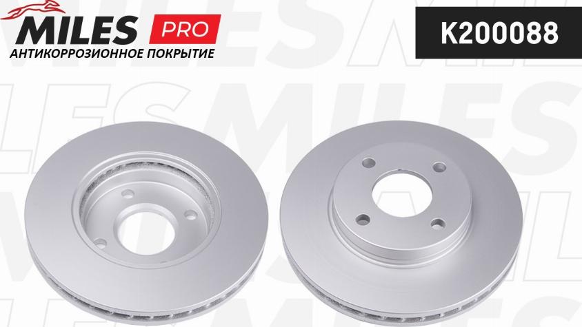 Miles K200088 - Brake Disc autospares.lv