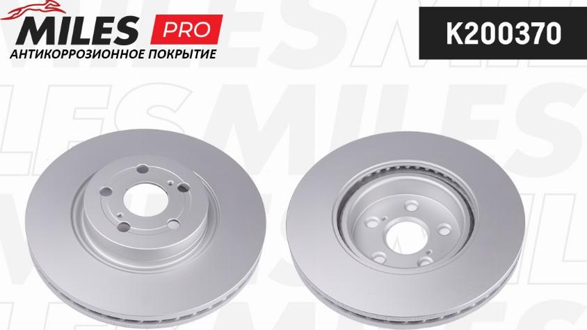 Miles K200370 - Brake Disc autospares.lv