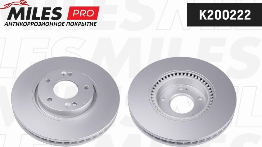 Miles K200222 - Brake Disc autospares.lv