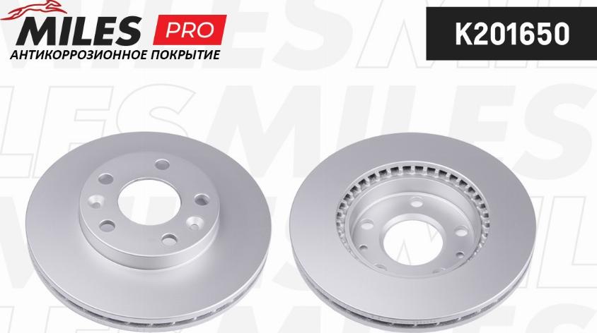 Miles K201650 - Brake Disc autospares.lv