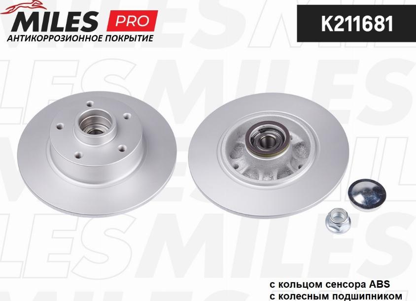 Miles K211681 - Brake Disc autospares.lv