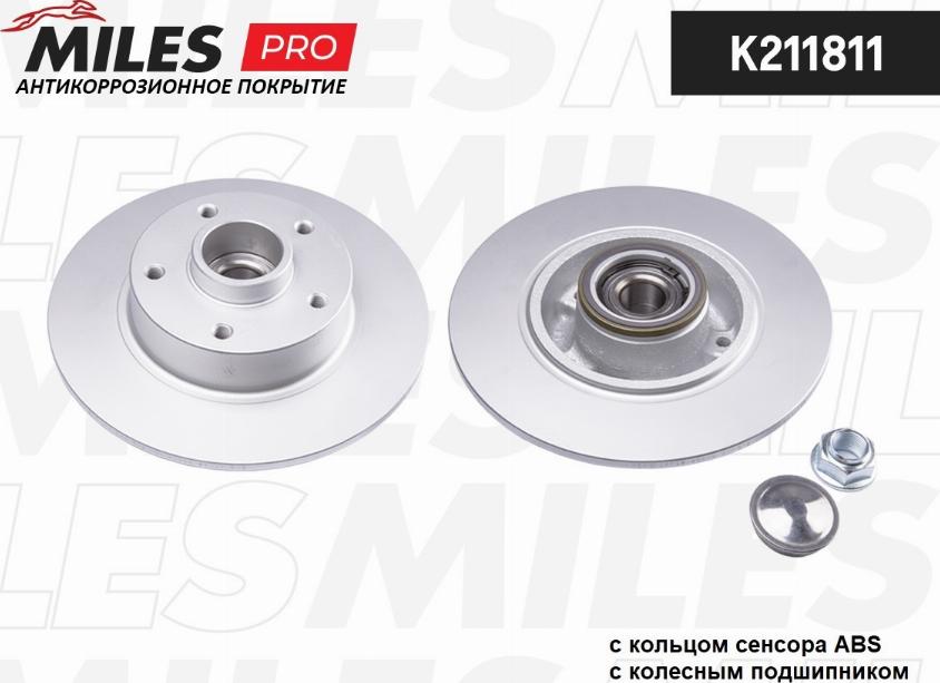 Miles K211811 - Brake Disc autospares.lv