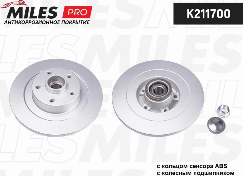 Miles K211700 - Brake Disc autospares.lv