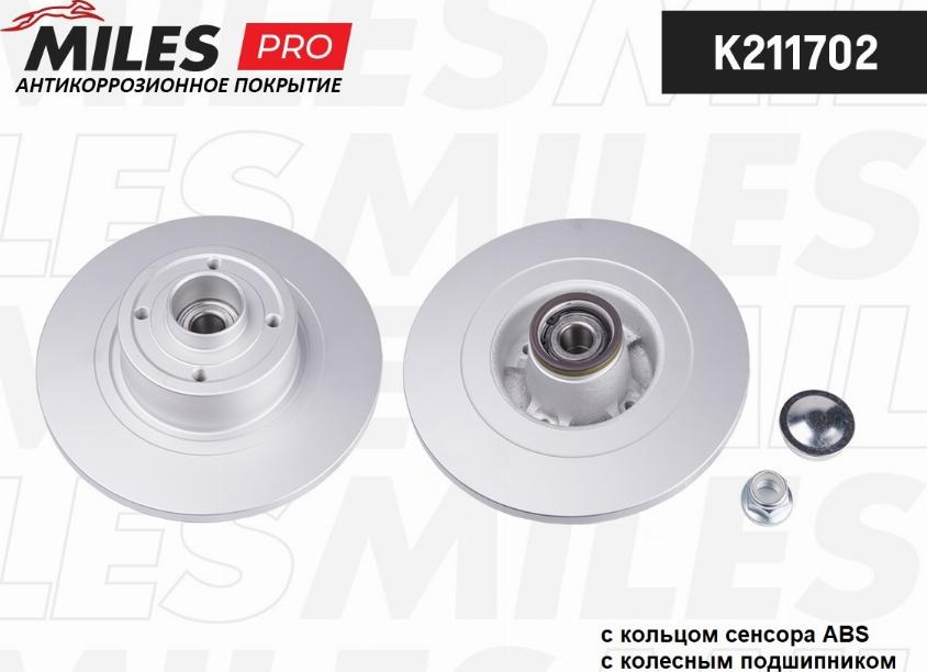 Miles K211702 - Brake Disc autospares.lv