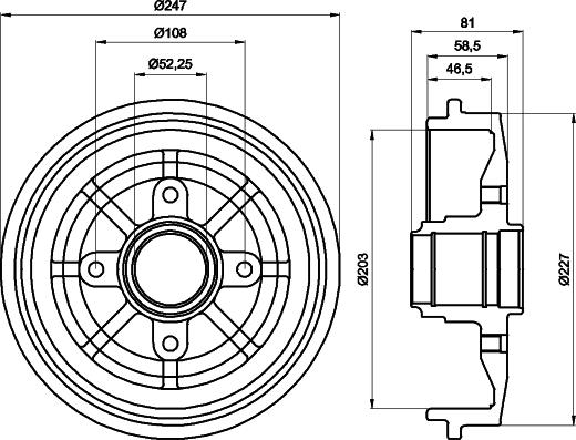 Mintex MBD056 - Brake Drum autospares.lv