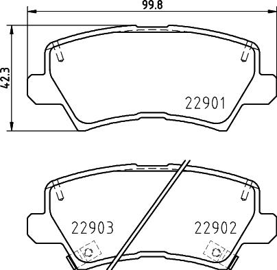 Mintex MDB4049 - Brake Pad Set, disc brake autospares.lv