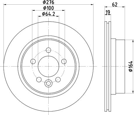 Mintex MDC1683 - Brake Disc autospares.lv