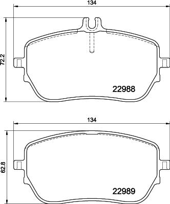 Mintex MDB4111 - Brake Pad Set, disc brake autospares.lv