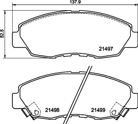 Mintex MDB4184 - Brake Pad Set, disc brake autospares.lv