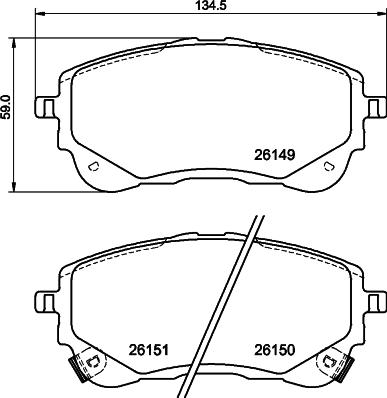 Mintex MDB4200 - Brake Pad Set, disc brake autospares.lv