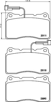 Mintex MDB1950 - Brake Pad Set, disc brake autospares.lv