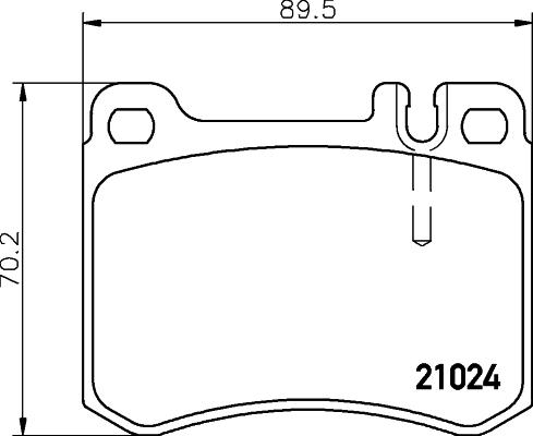 Mintex MDB1444 - Brake Pad Set, disc brake autospares.lv