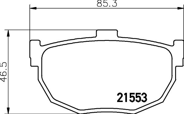 Mintex MDB1450 - Brake Pad Set, disc brake autospares.lv