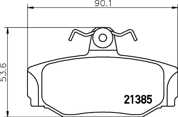 Mintex MDB1467 - Brake Pad Set, disc brake autospares.lv