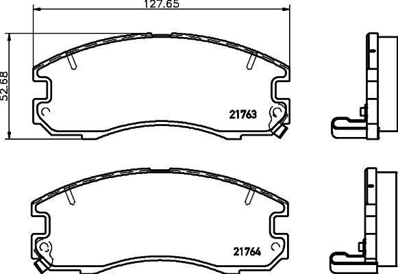 Mintex MDB1406 - Brake Pad Set, disc brake autospares.lv