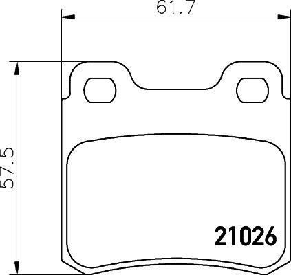 Mintex MDB1480 - Brake Pad Set, disc brake autospares.lv