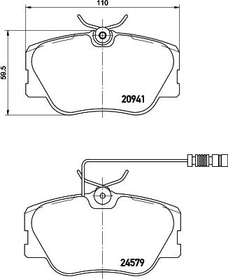 Mintex MDB1437 - Brake Pad Set, disc brake autospares.lv