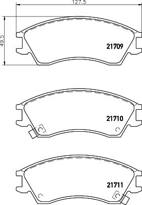 Mintex MDB1591 - Brake Pad Set, disc brake autospares.lv