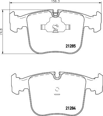 Mintex MDB1551 - Brake Pad Set, disc brake autospares.lv