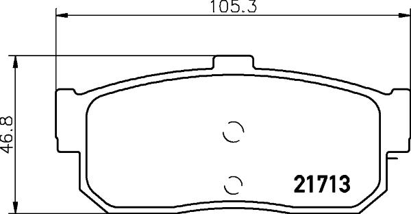Mintex MDB1501 - Brake Pad Set, disc brake autospares.lv