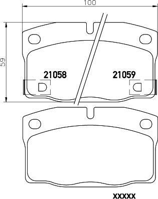 Mintex MDB1512 - Brake Pad Set, disc brake autospares.lv