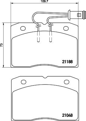 Mintex MDB1524 - Brake Pad Set, disc brake autospares.lv