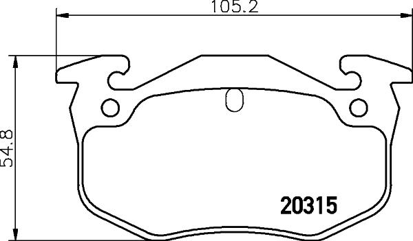 Mintex MDB1668 - Brake Pad Set, disc brake autospares.lv