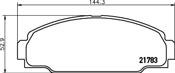 Mintex MDB1619 - Brake Pad Set, disc brake autospares.lv