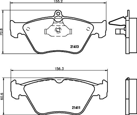 Mintex MDB1683 - Brake Pad Set, disc brake autospares.lv