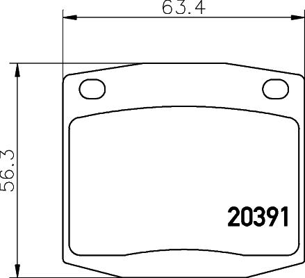 Mintex MDB1097 - Brake Pad Set, disc brake autospares.lv