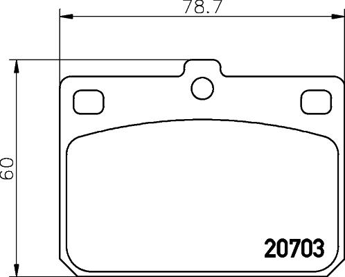 Mintex MDB1069 - Brake Pad Set, disc brake autospares.lv