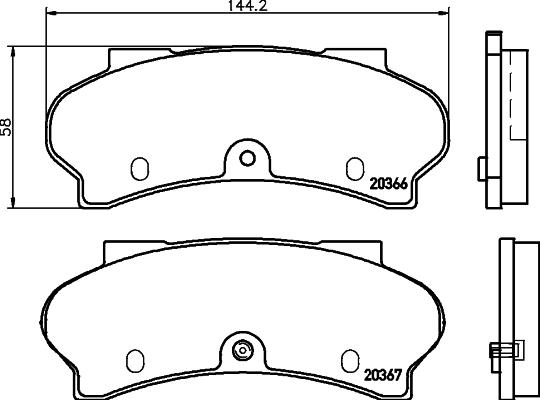 Mintex MDB1086 - Brake Pad Set, disc brake autospares.lv