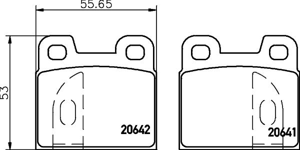 Mintex MDB1072 - Brake Pad Set, disc brake autospares.lv