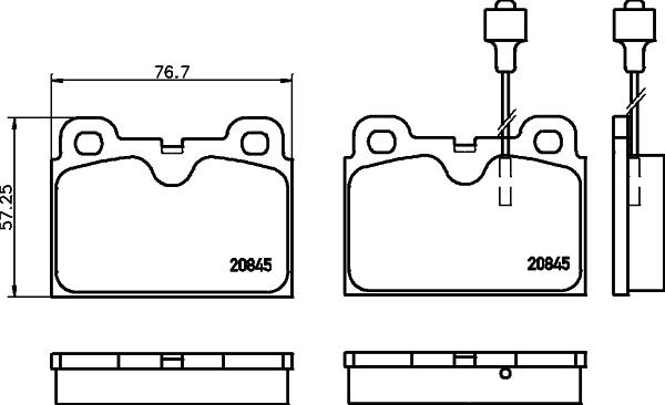 Mintex MDB1196 - Brake Pad Set, disc brake autospares.lv