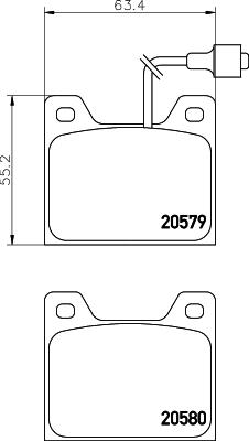 Mintex MDB1146 - Brake Pad Set, disc brake autospares.lv
