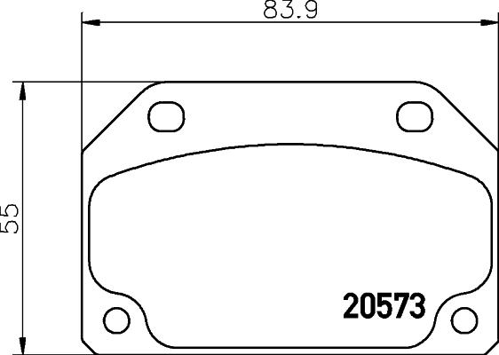 Mintex MDB1142 - Brake Pad Set, disc brake autospares.lv