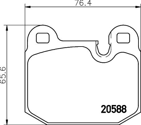 Mintex MDB1153 - Brake Pad Set, disc brake autospares.lv