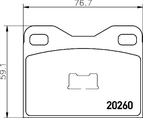 Mintex MDB1102 - Brake Pad Set, disc brake autospares.lv