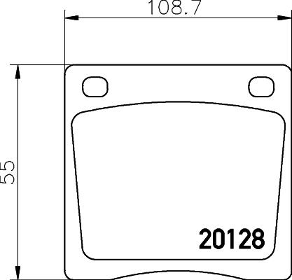 Mintex MDB1107 - Brake Pad Set, disc brake autospares.lv