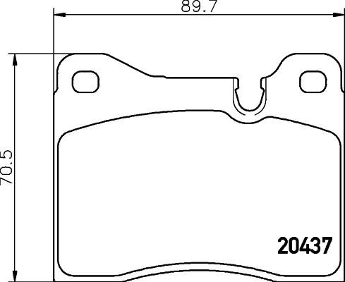 Mintex MDB1115 - Brake Pad Set, disc brake autospares.lv