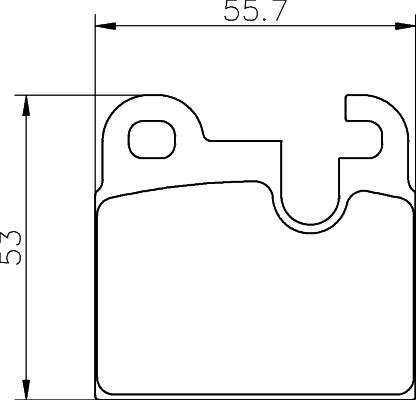 Mintex MDB1116 - Brake Pad Set, disc brake autospares.lv