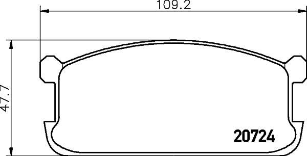 Mintex MDB1186 - Brake Pad Set, disc brake autospares.lv